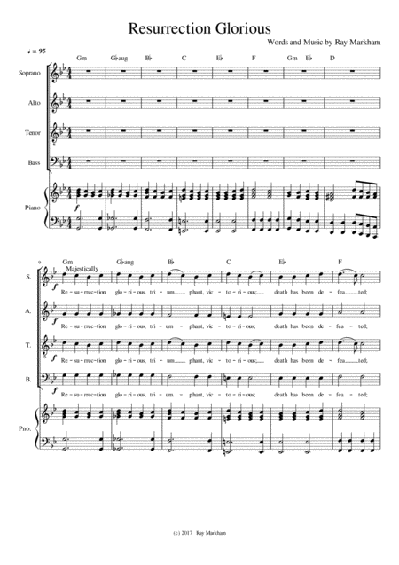 Resurrection Glorious Sheet Music