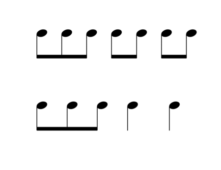 Free Sheet Music Rhythm Flashcards For 7 8 Meter