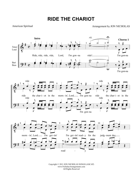 Ride The Chariot Sheet Music