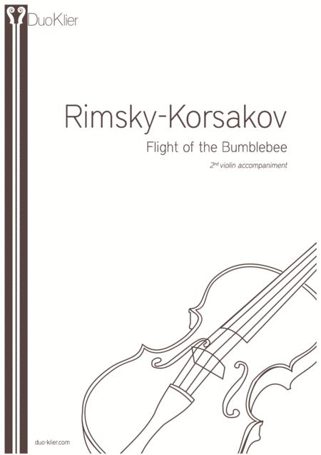 Free Sheet Music Rimsky Korsakov Arr Heifetz The Flight Of The Bumblebee 2nd Violin Accompaniment