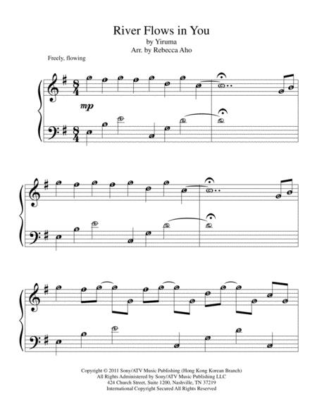 River Flows In You Ezplay Advanced Intermediate Piano Solo Sheet Music