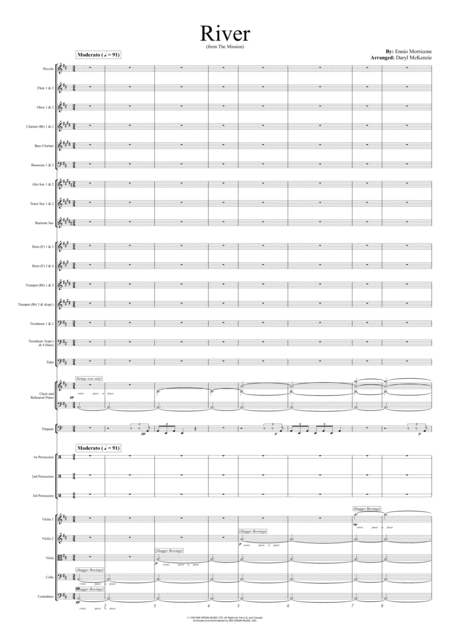 Free Sheet Music River From The Mission Orchestra And Choir