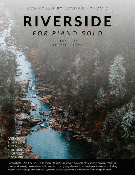 Free Sheet Music Riverside Original Piano Solo Challenging Contemporary Classical Composition