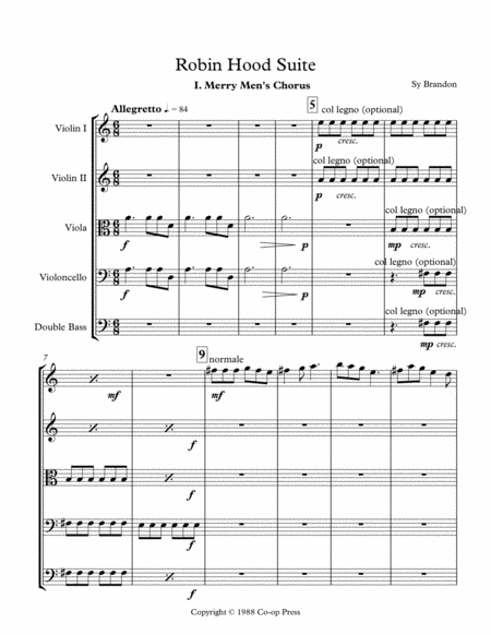 Robin Hood Suite Sheet Music