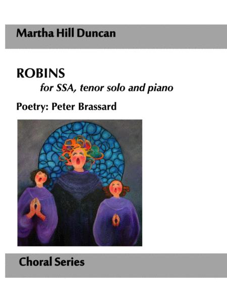 Robins For Ssa Tenor Solo And Piano Sheet Music