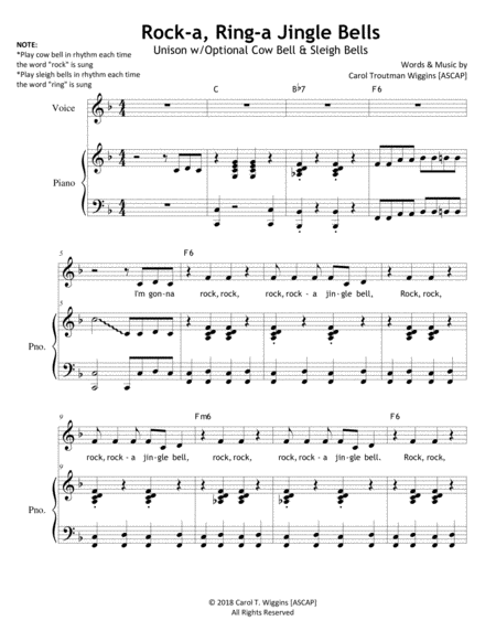 Rock A Ring A Jingle Bells Sheet Music