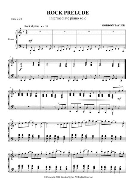 Rock Prelude Sheet Music