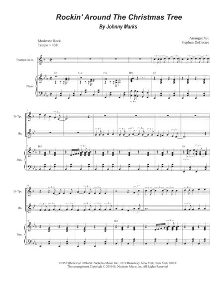 Rockin Around The Christmas Tree Duet For Bb Trumpet And French Horn Sheet Music