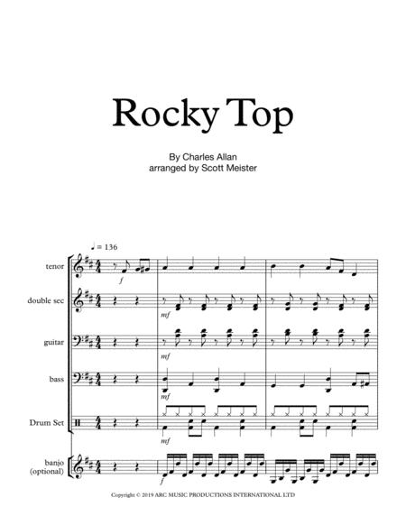 Rocky Top For Steel Band Optional Banjo Sheet Music