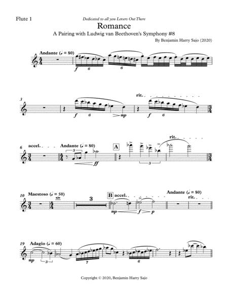 Free Sheet Music Romance A Pairing With Beethoven Symphony 8 Extracted Parts