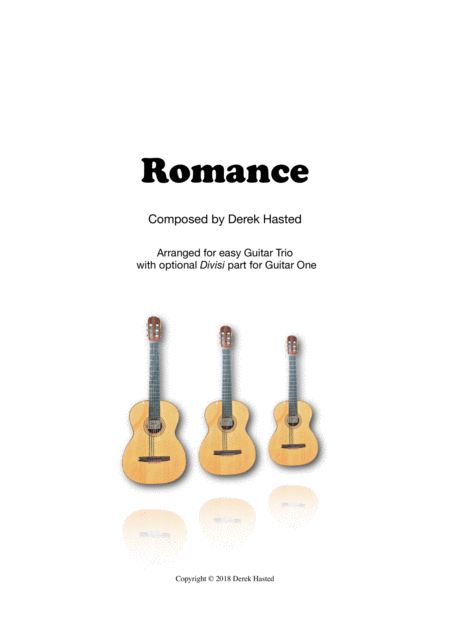 Free Sheet Music Romance For Easy Guitar Trio