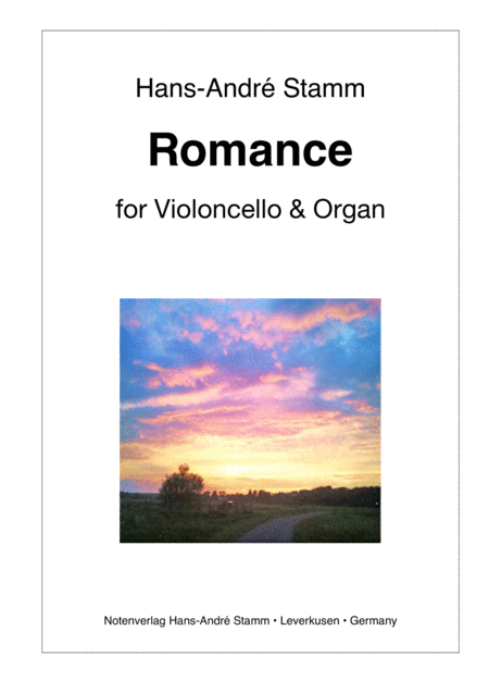 Free Sheet Music Romance For Violoncello Viola And Organ