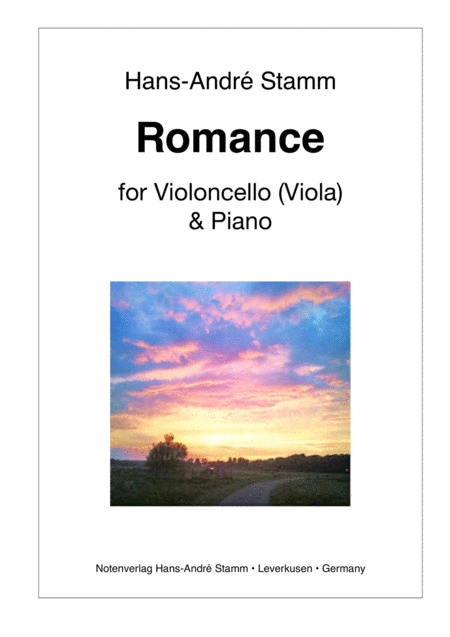 Romance For Violoncello Viola And Piano Sheet Music