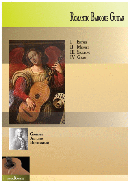 Romantic Baroque Guitar By Brescianello Sheet Music