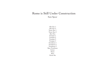 Free Sheet Music Rome Is Still Under Construction