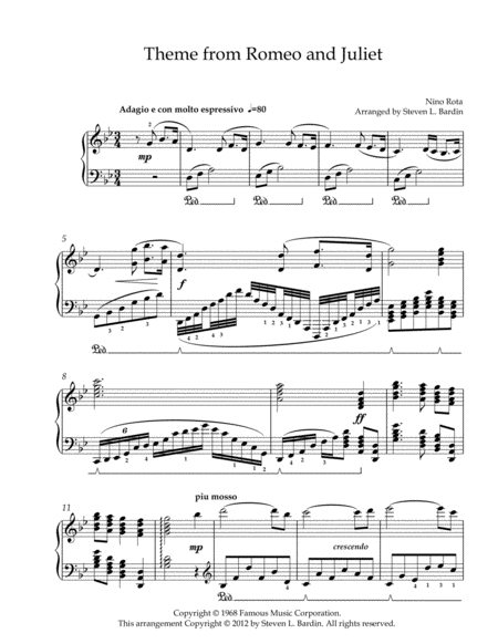 Free Sheet Music Romeo And Juliet