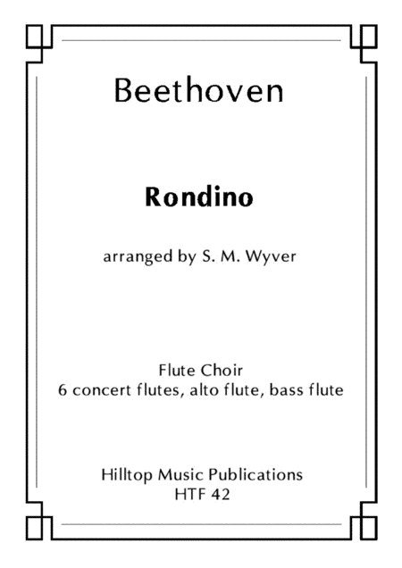 Free Sheet Music Rondino Arr Flute Choir