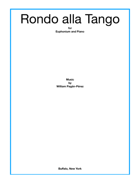 Rondo Alla Tango Sheet Music