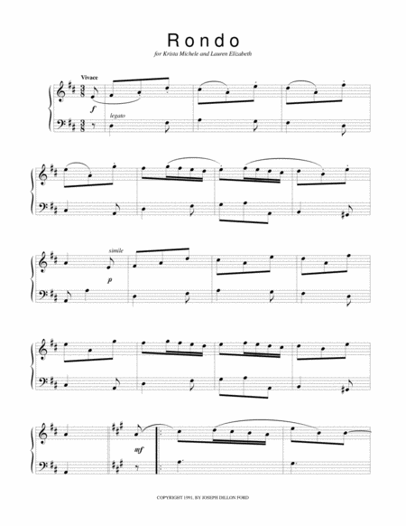 Free Sheet Music Rondo In D From Sonatinas And Other Pieces From The Viennese Sketchbook For Piano Solo