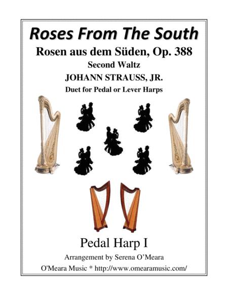 Roses From The South Op 388 Second Waltz Pedal Harp I Sheet Music