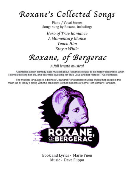 Roxane Collection Four Songs Sung By Roxane In Roxane Of Bergerac Sheet Music