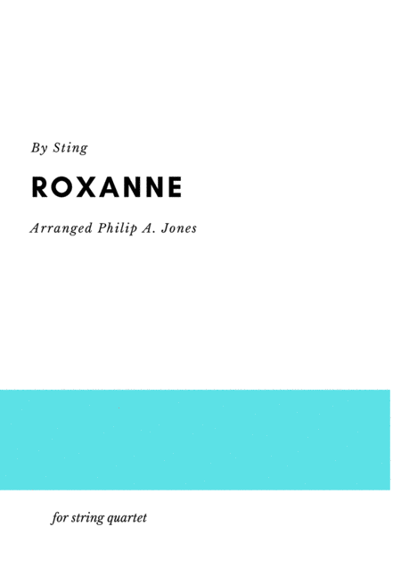 Roxanne Sheet Music