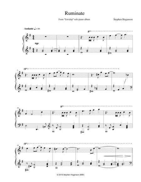 Ruminate Sheet Music