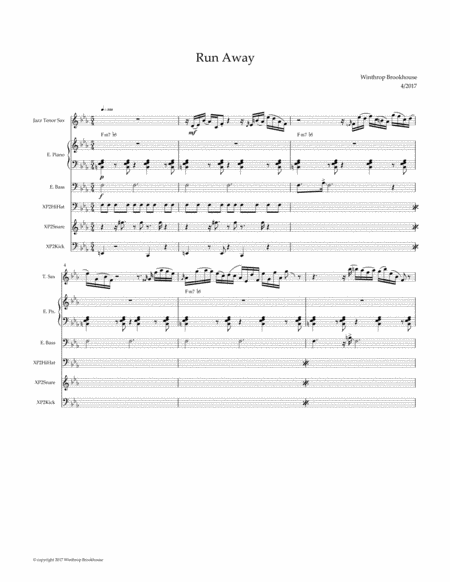 Free Sheet Music Run Away