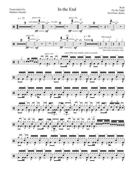 Free Sheet Music Rush In The End