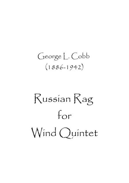 Russian Rag Sheet Music