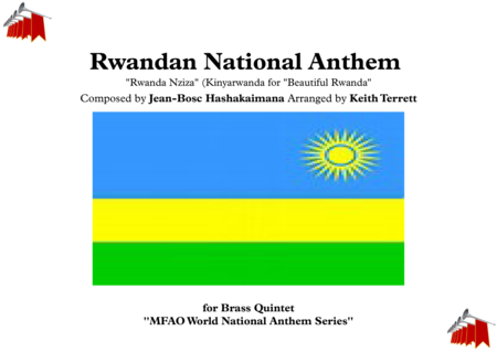 Free Sheet Music Rwandan National Anthem Rwanda Nziza Kinyarwanda For Beautiful Rwanda For Brass Quintet