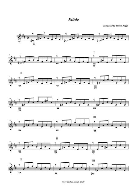 Free Sheet Music S Niggl Etude No 23