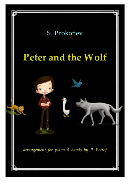 S Prokofiev Peter And The Wolf For Piano 4 Hands Sheet Music