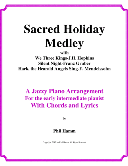 Sacred Holiday Medley Sheet Music