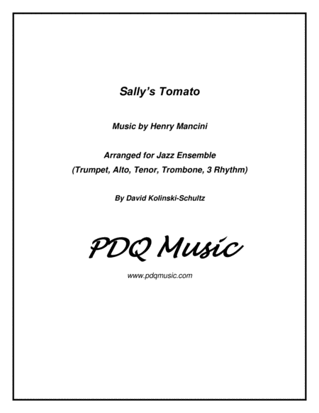 Sallys Tomato Jazz Ensemble Sheet Music