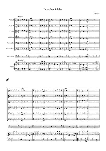 Sans Souci Salsa Sheet Music