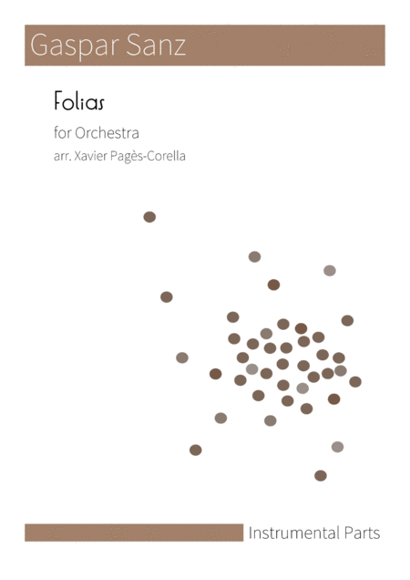 Sanz Folias For Orchestra Parts Sheet Music