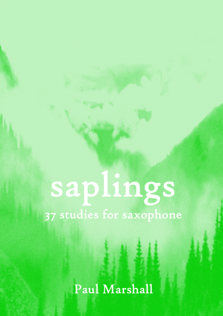 Free Sheet Music Saplings Studies For Saxophone