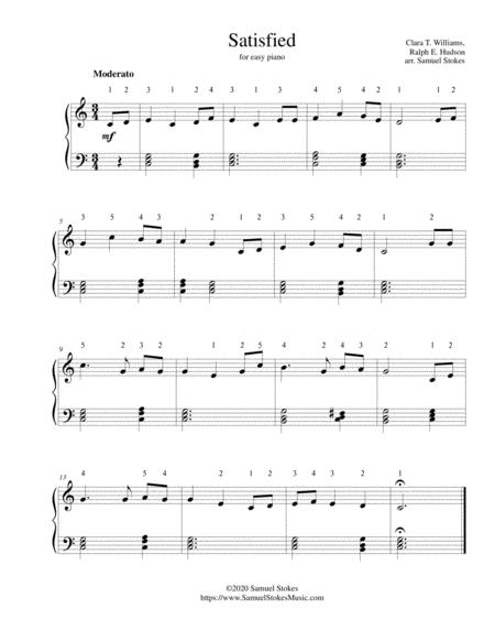 Satisfied For Easy Piano Sheet Music