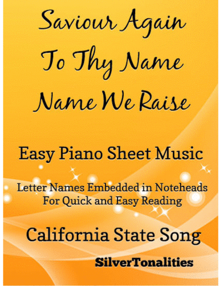 Saviour Again To Thy Dear Name We Raise Easy Piano Sheet Music Sheet Music