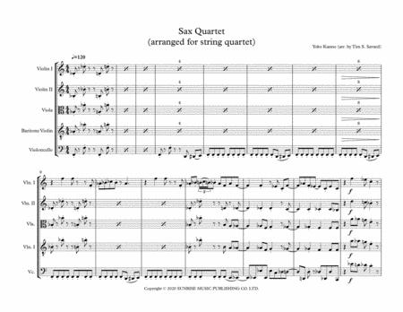 Free Sheet Music Sax Quartet Arranged For String Quartet