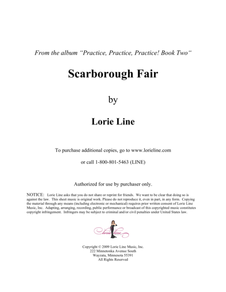 Free Sheet Music Scarborough Fair Easy