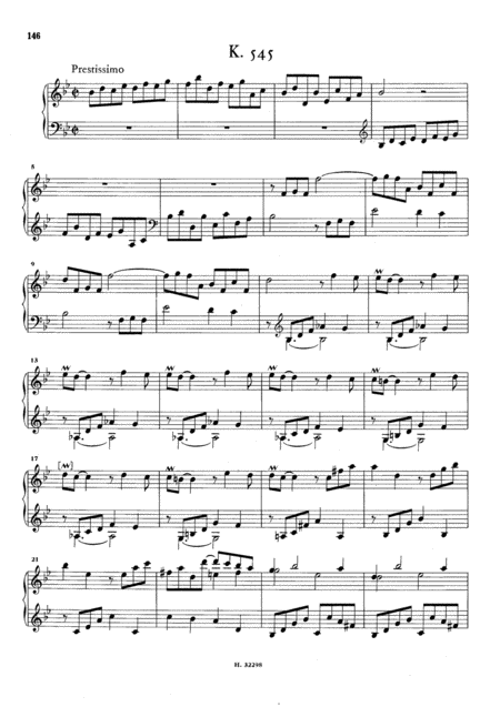 Scarlatti Sonata In Bb Major K545 L500 Original Version Sheet Music