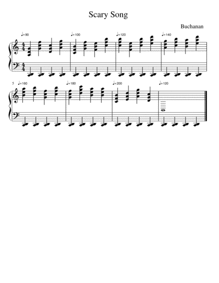 Scary Song Sheet Music