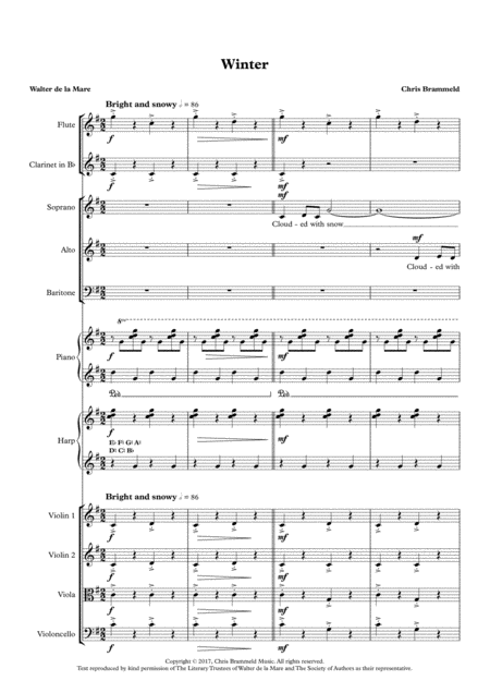 Free Sheet Music Scelesta Vae Te From Trio Cantata Catullus Viii