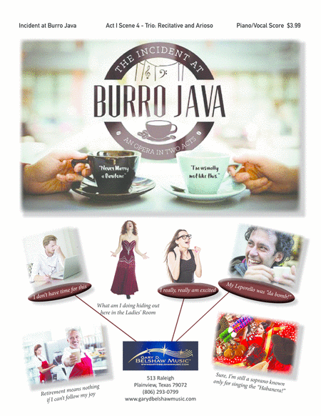 Scene From Incident At Burro Java Set Of 5 Sheet Music