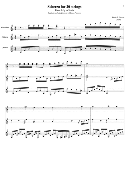 Free Sheet Music Scherzo For 20 Strings