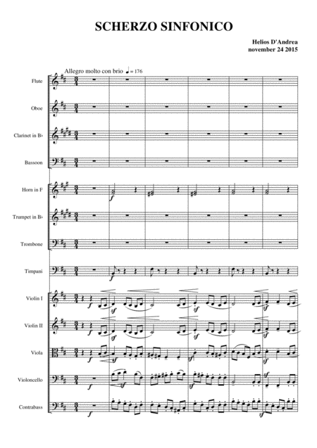 Free Sheet Music Scherzo Sinfonico