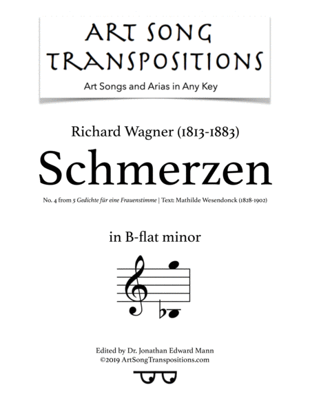 Schmerzen B Flat Minor Sheet Music