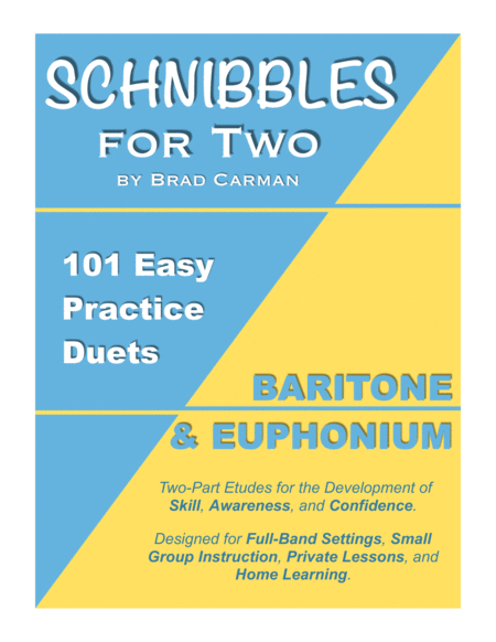 Free Sheet Music Schnibbles For Two 101 Easy Practice Duets For Band Baritone Euphonium